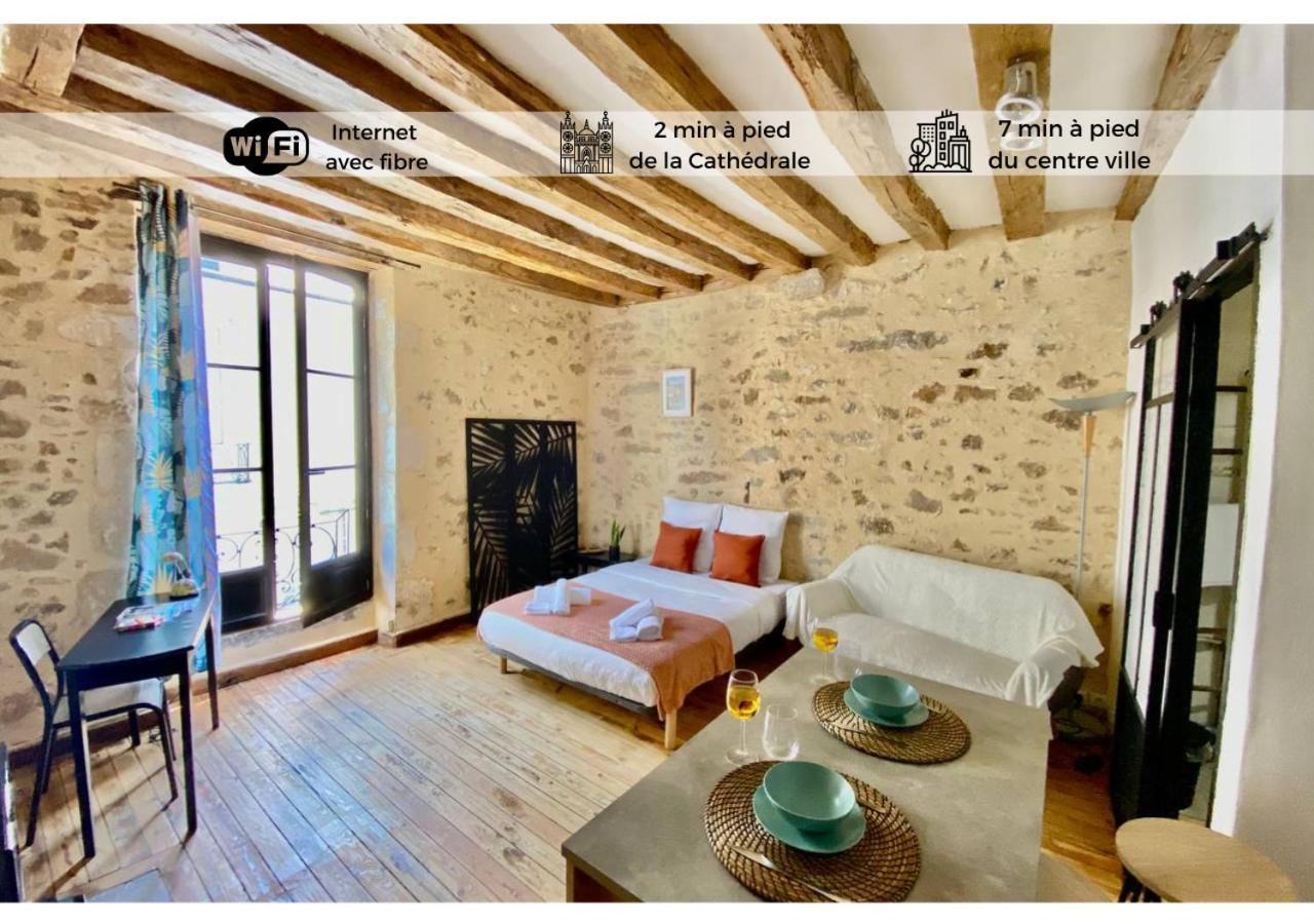 Апартаменты Le Cosy-Chic, 2 Min A Pied Cathedrale , Jacobins Ле-Ман Экстерьер фото